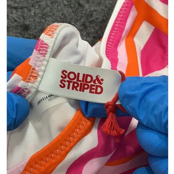 Solid & Striped Pink The Brody Swimsuit Cheeky Bikini Bottom Size Medium NWT - Picture 4 of 9